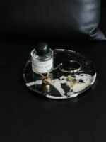 Natural luxury stone "Bulgari Black" tray