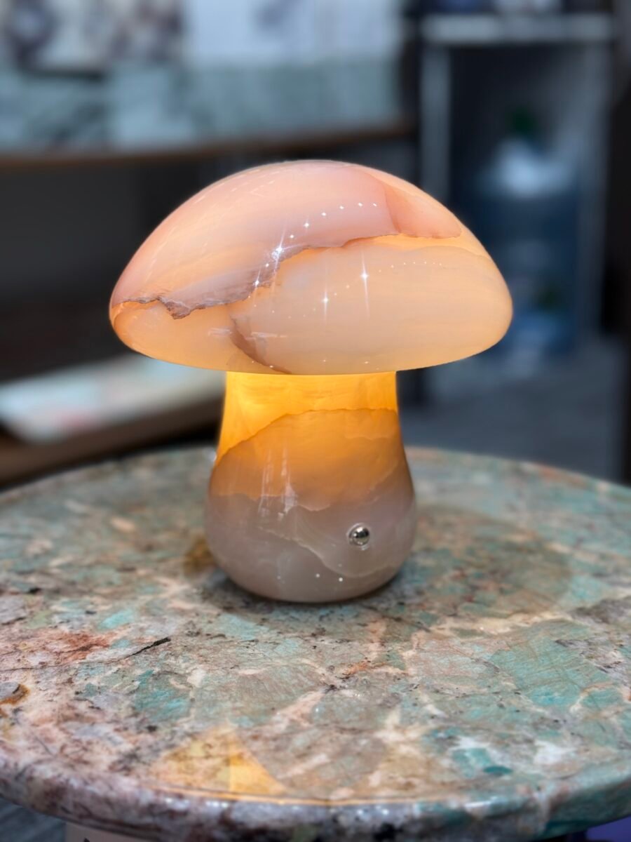 Natural marble personality night light, bedside night light