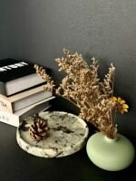 Natural luxury stone "Pandora Snow Mountain" tray