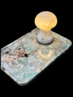Natural luxury stone "Amazon Green" tray. Dinner tray, fruit tray, display tray specifications (30*20cm)