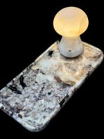 Natural luxury stone "Pandora" tray. Dinner tray, fruit tray, presentation tray (30x15 cm)