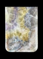 Natural luxury crystal stone "tri-color crystal stone" tray. Dinner plate, fruit plate, display plate Specifications (30*15CM)