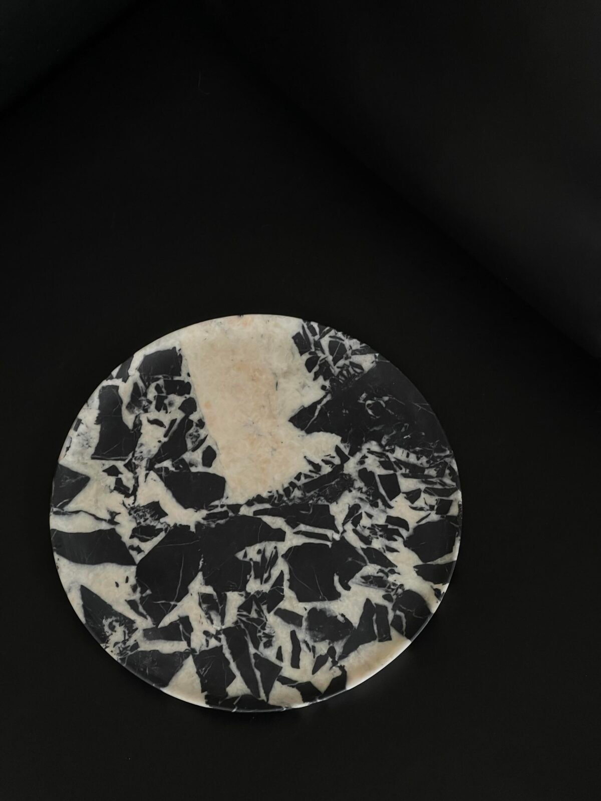 Natural luxury stone "Bulgari Black" tray