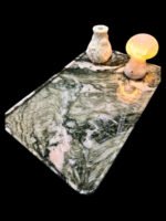 Natural luxury stone "Versace Green" tray. Dinner tray, fruit tray, display tray specifications (45*35cm)