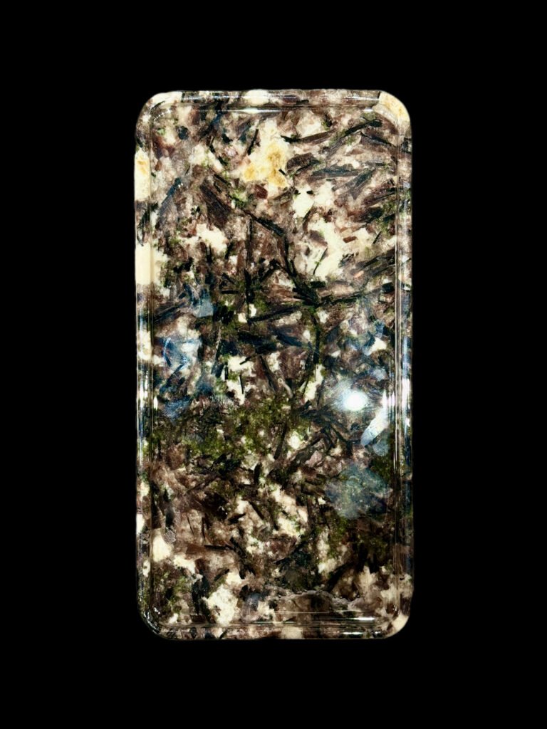 Natural luxury stone "Black Diamond Pandora" tray. Dinner tray, fruit tray, display tray specifications (30*15CM)
