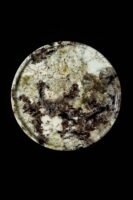 Natural luxury stone "Snow Mountain Orchid" tray. Dinner tray, fruit tray, display tray (Specifications: 30X30)