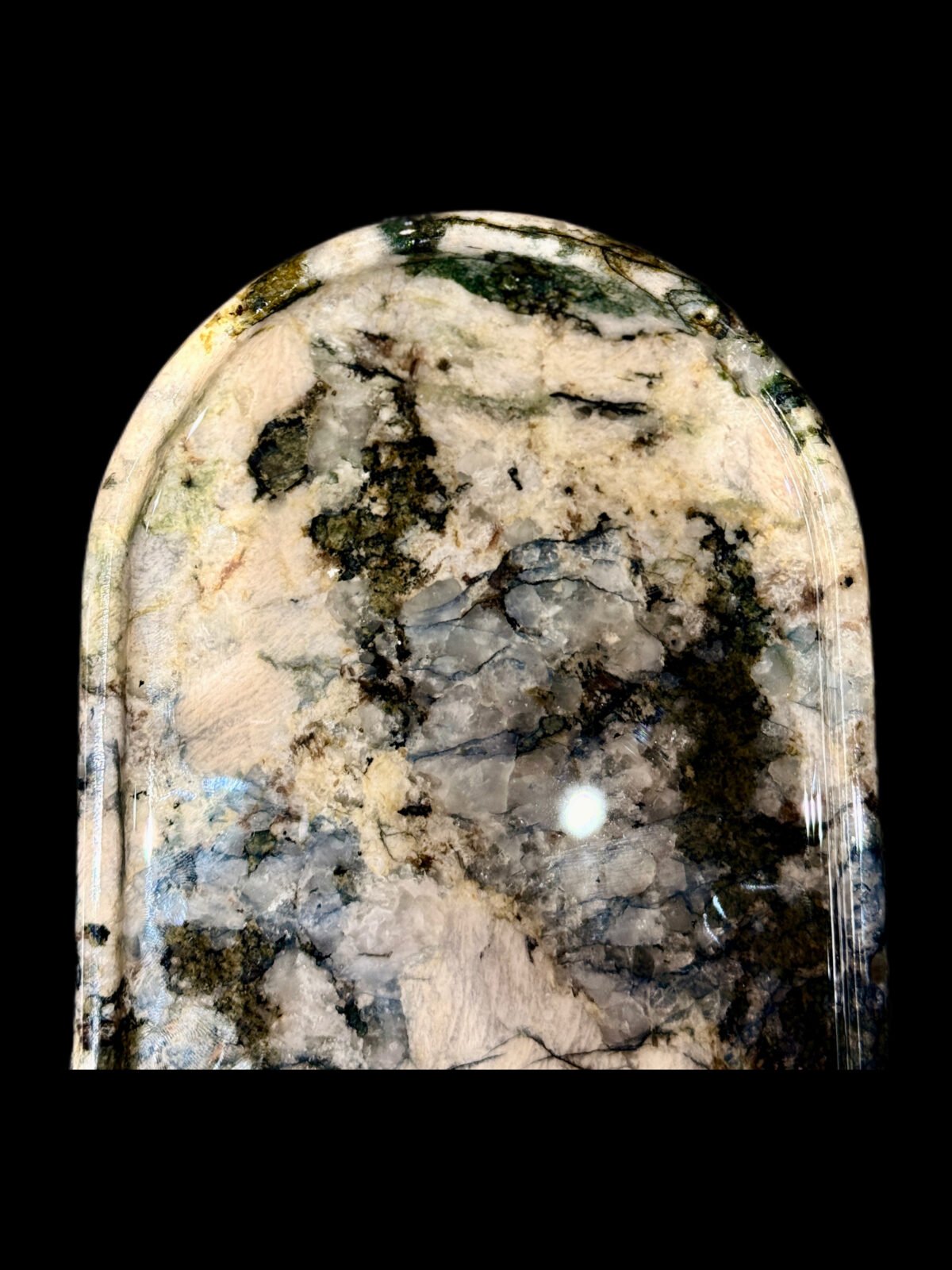 Natural luxury stone "Pandora" tray. Dinner tray, fruit tray, display tray specifications (30*15CM)
