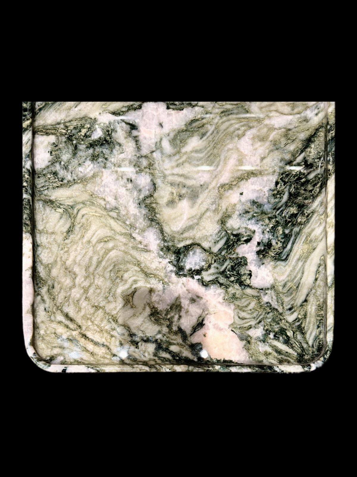 Natural luxury stone "Versace Green" tray. Dinner tray, fruit tray, display tray specifications (45*35cm)