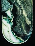 Natural luxury stone "Prada Green" tray. Dinner tray, fruit tray, display tray specifications (30*15CM)