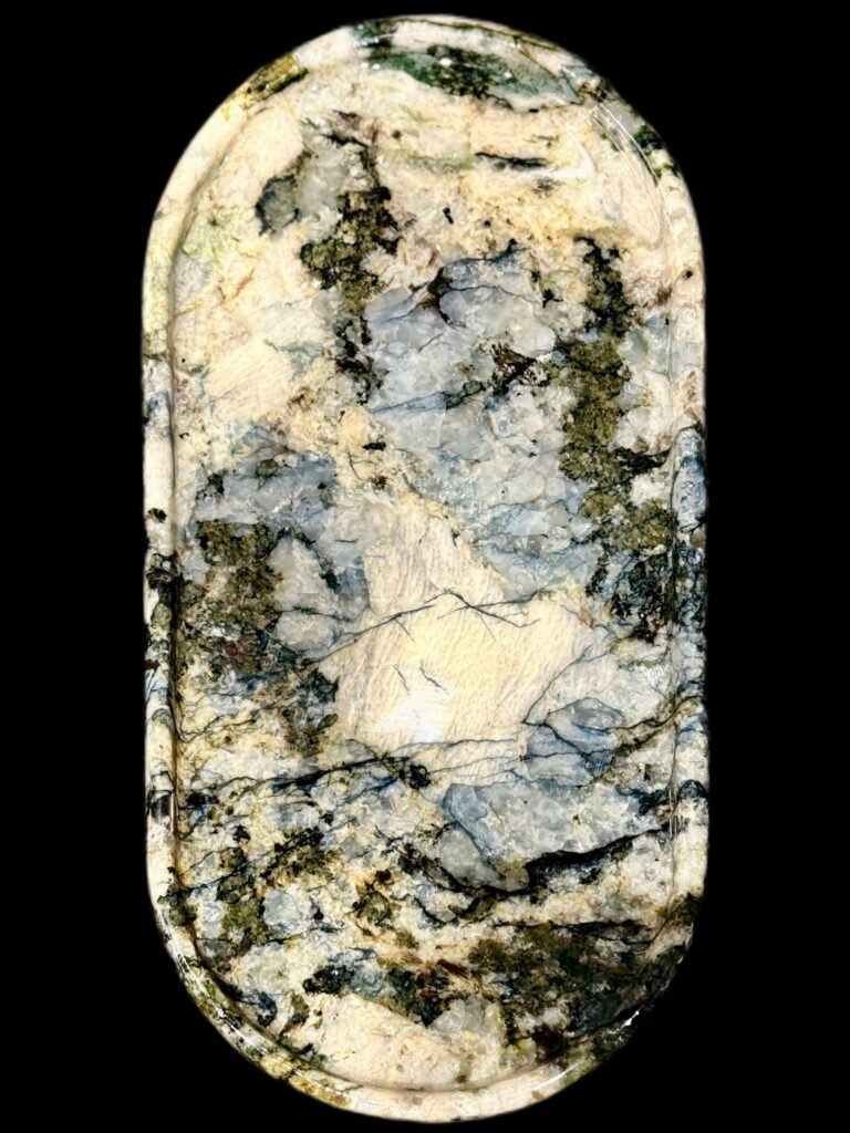 Natural luxury stone "Pandora" tray. Dinner tray, fruit tray, display tray specifications (30*15CM)