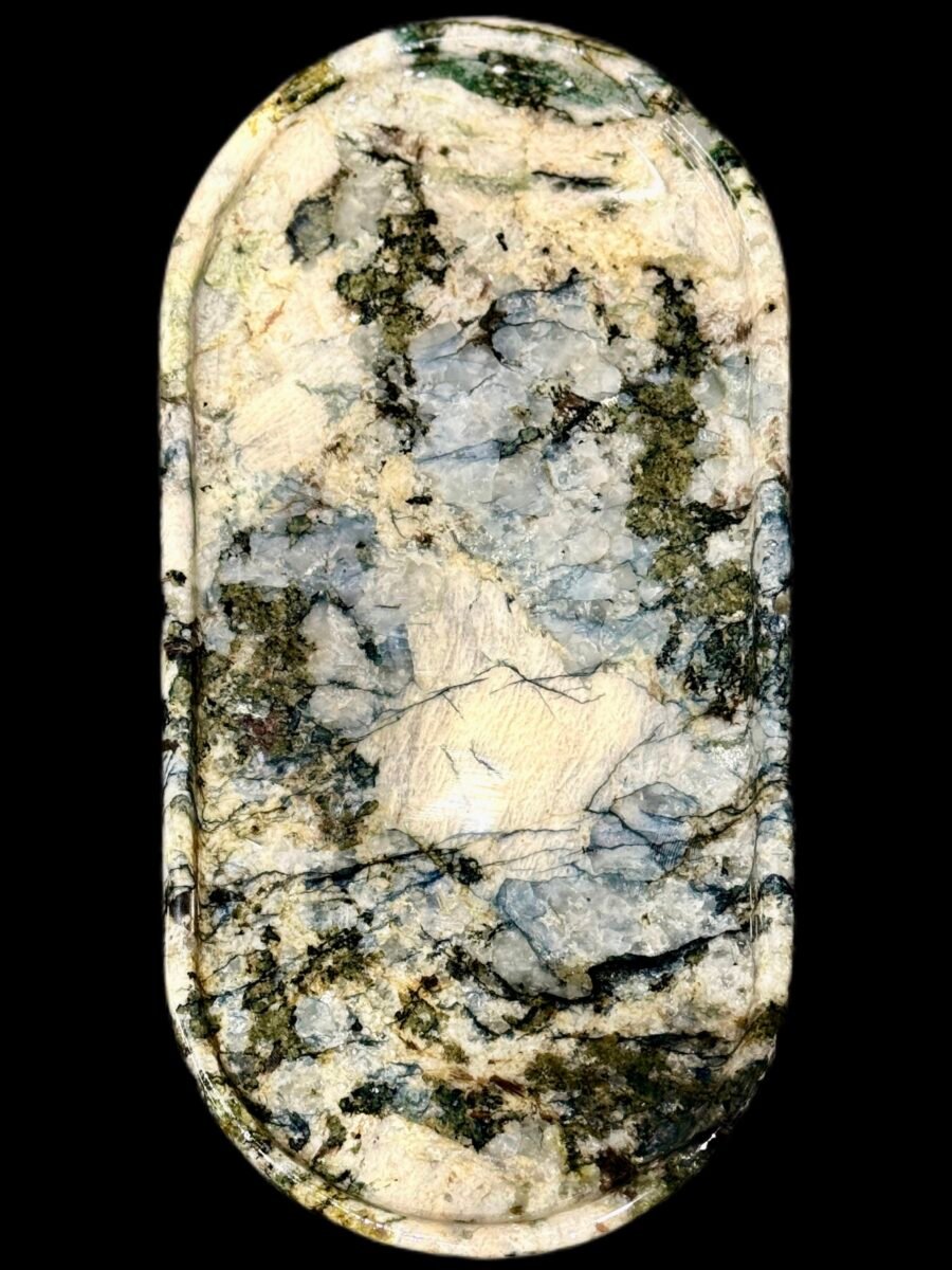 Natural luxury stone "Pandora" tray. Dinner tray, fruit tray, display tray specifications (30*15CM)
