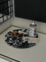 Natural luxury stone "Bulgari Black" tray